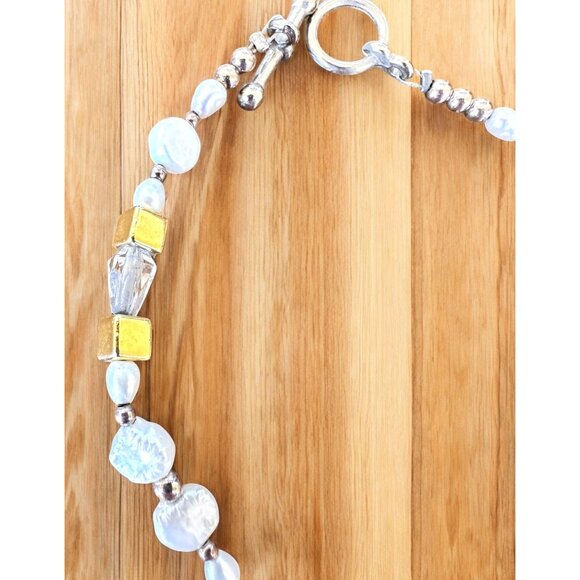 VTG Handmade Freshwater Pearl Bracelet Tammy Birthday Anniversary Toggle Closure - Picture 6 of 12